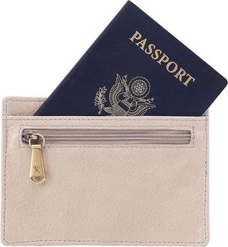 Hobo Euro Slide Card Case Womens Bags Stone Gloss, Leather