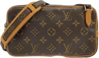 Louis Vuitton Pre-owned Cross Body Bags, female, Brown, Size: ONE SIZE Pre-owned Canvas Cross Body Bag