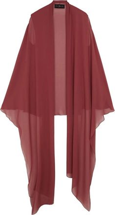 Cortana Cherry Silk Jacket - Dames - Ponchos - Rood - L - Jassen