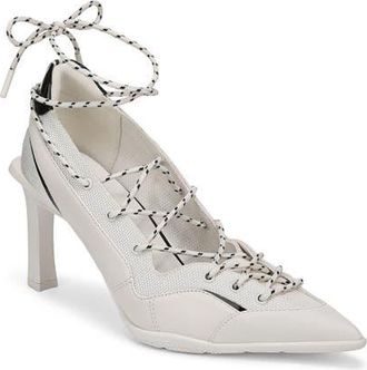 Naturalizer x June Ambrose Zyra Pointed Toe Sneaker Pump in Warm White at Nordstrom, Size 5.5