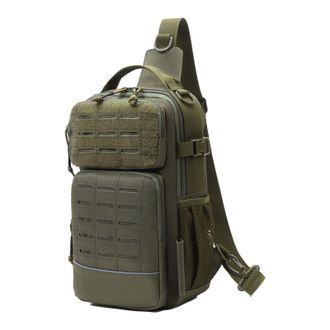 Generic Fishing Sling Pack - with Water Bottle Holder Tackle Equipment - Sling Tackle Bag | for Men Travel Camping Hiking Outdoor Gym Sports Adventure