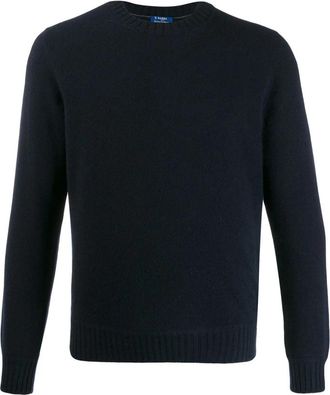 Barba Maglione a girocollo - Heren - Ronde hals truien - Blauw - 2XL - Truien & Vesten