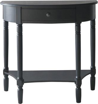 Premier Housewares Heritage Black 1 Drawer Console Table