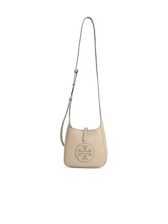 Tory Burch Tory Burch Miller Swing mittelgro&szlig;e Lear-Umh&auml;ngetasche Soft Cement