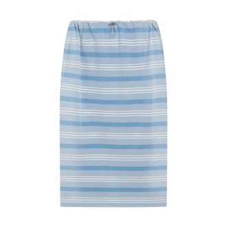 Prada Midi Skirts, female, Blue, Size: XS Gonna