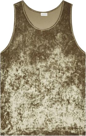 Dries Van Noten Canotta in velluto - Verde