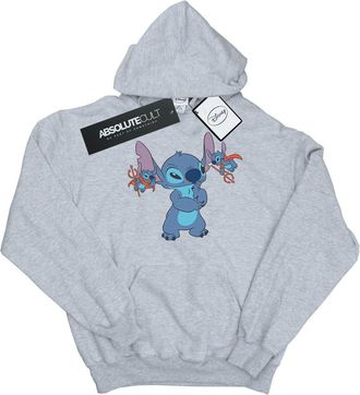 Disney Heren Lilo en Stitch Kleine Duivels Hoodie (Sportgrijs)