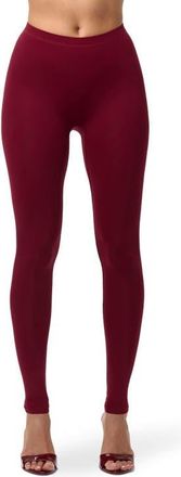 Naked Wardrobe High Waist Leggings in Sangria at Nordstrom, Size X-Small