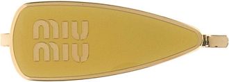 Miu Miu Yellow Metal Hair Clip