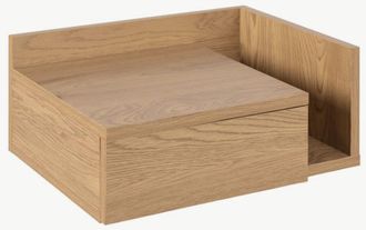 ebuy24 Mesita De Noche Suspendida De Roble Ashlan Ii Con Caj&oacute;n Y Estante