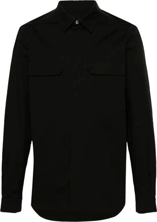 Rick Owens Camicia con tasca - Nero