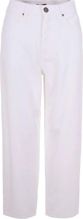 Pinko Cropped Jeans - Dames - Cropped Jeans - Wit - W25 - Katoen - Jeans