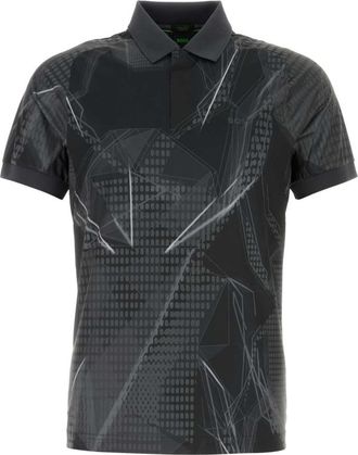 HUGO BOSS Black Technical Fabric Polo Shirt