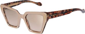 K&agrave;dor Vanessa Glamour - Dames - Zonnebrillen - Beige - 52 MM - Accessoires