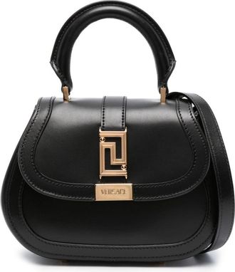 Versace Greca Goddess mini tote bag - women - Calf Leather/Lamb Skin - One Size - Black