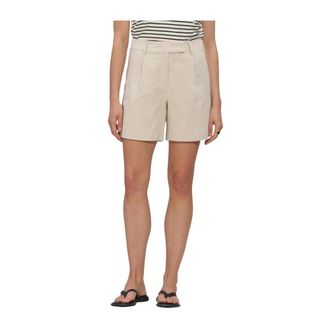 Co'Couture Dames, Korte broeken, Beige, Maat: L Linnen