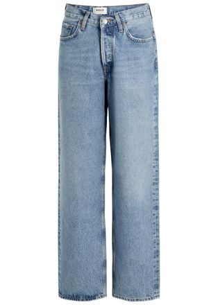 A Gold E Agolde V-waist Straight-leg Jeans - Blue - 27 (W27 / UK8-10 / S)