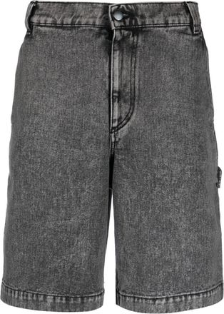 A-Cold-Wall* faded denim shorts - men - Cotton - 50 - Black