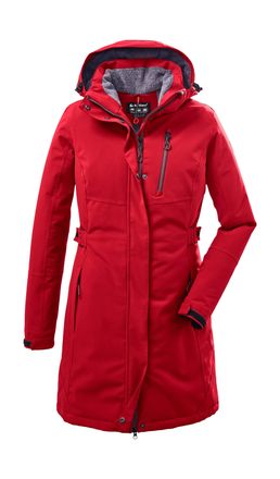 Killtec Parka KILLTEC KOW 165 WMN PRK, Damen, Gr. 42, rot, Oberstoff: 100% Polyester, Futter: 100% Polyester, Wattierung: 100% Polyester, Jacken Parka, Wasser