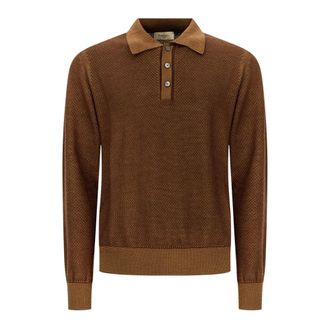 PIACENZA 1733 Piacenza 1733 - Polo - Heren - Tops - Bruin - Maat: M Katoen