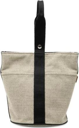 Herm&egrave;s Pre-owned Bucket Bags, female, Beige, Size: ONE SIZE Pre-owned Bucket Bag
