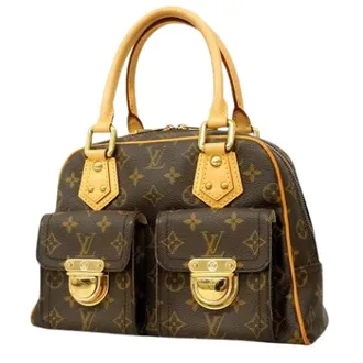 Louis Vuitton Pre-owned Handbags, female, Brown, Size: ONE SIZE Pre-owned Manhattan PM Handbag