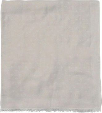 Emporio Armani Silky Scarves, male, Gray, Size: ONE SIZE Eagle Logo Pattern Silk Scarf