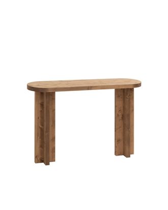 Deco Wood Consola de madera de abeto roble oscuro 120x80cm