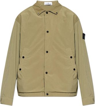 Stone Island Lichtgewicht Jas Met Kraag - Heren - Zomerjassen - Groen - XL - Jassen