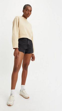 Levi's Pantalones cortos Mom de los 80 - Mujer - 27 - Negro / Black Stonewash