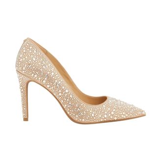 Michael Kors Pumps, female, Yellow, Size: 8 1/2 US Sparkling Heeled Shoes, Elegant Silhouette