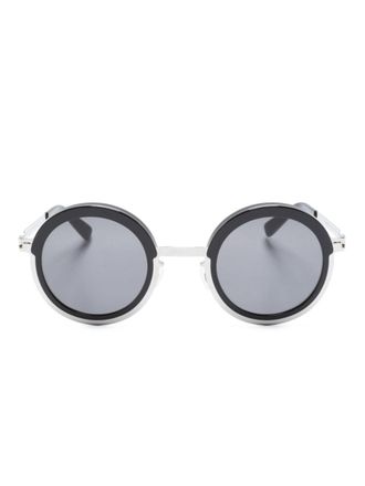 Mykita Phillys zonnebril met rond montuur - Zwart