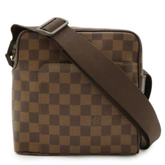 Louis Vuitton Pre-owned Olav PM Damier Schoudertas - Heren - Pre-owned - Bruin - Maat: ONE Size