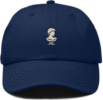Dalix Sculpture Dad Cap in Navy Blue at Nordstrom