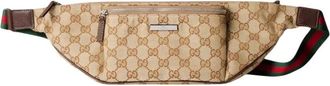 Gucci Flatpack Grote Heuptas - Heren - Tassen - Beige - Maat: ONE Size Flanel
