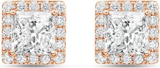 Diana M. Jewels 14KT ROSE GOLD LAB GROWN FASHION EARRINGS WEIGHING 9.00 CTS TW