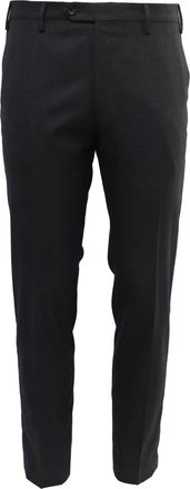 Mr P. Mr. P. Slim-Fit Trousers in Black Wool
