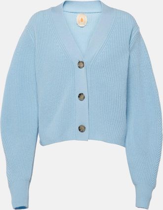 Jardin Des Orangers Cropped wool and cashmere cardigan