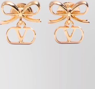Valentino Garavani earrings v logo signature bow design