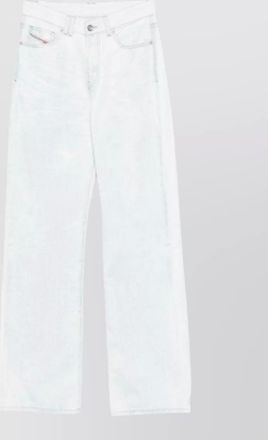 Diesel denim high-rise straight-leg jeans