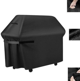 OEM 1 Unidad, Funda Impermeable Barbacoa, Resistente Rayos Uv Negra, 19071117 Cm, Resistente Desgarro, Protector Parrilla Gas Resistente Intemperie