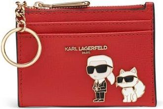 Karl Lagerfeld Care Case W/ Key Ring in Admiral Red at Nordstrom