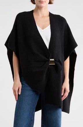 Steve Madden Quiet Glam Short Sleeve Cardigan in Black at Nordstrom Rack