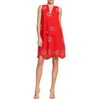 Ciebon Kailani Embroidered Sleeveless A-Line Dress at Nordstrom Rack, Size Large