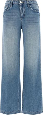 L'agence Scottie Wide-Leg Jeans - Dames - Loose Fit Jeans - Blauw - W25 - Katoen - Jeans