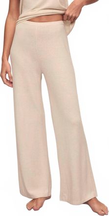 Eberjey Fine Gauge Sweater Pants In Almond Heather