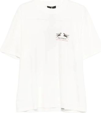 Represent T-shirt met print op de rug - Heren - T-shirts - Wit - S - Tops