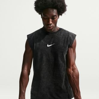 Nike Mens Sleeveless Training T-Shirt in Black | IH1975-010