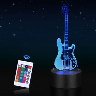 OEM L&aacute;mpara De Noche Led, L&aacute;mpara De Ilusi&oacute;n &Oacute;ptica 3d Con 16 Colores Cambiantes Y Control T&aacute;ctil Inteligente Y Remoto, L&aacute;mpara De Mesita De Noche Infanti