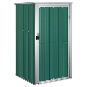 Berkfield Home Garden Tool Shed Green 88x89x161 cm Galvanised Steel | Size: 88 x 89 x 161 cm
